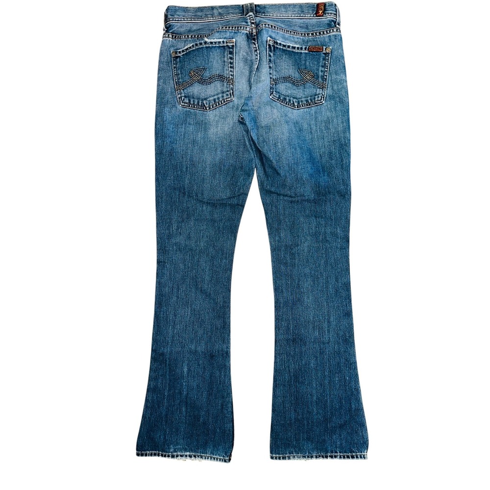 7 For All Mankind Womens Jeans Bootcut Denim Blue Size 30 7FAM Vtg Y2K Low Tse